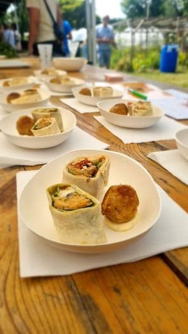 Apéro de faladies avec bouchées de wraps